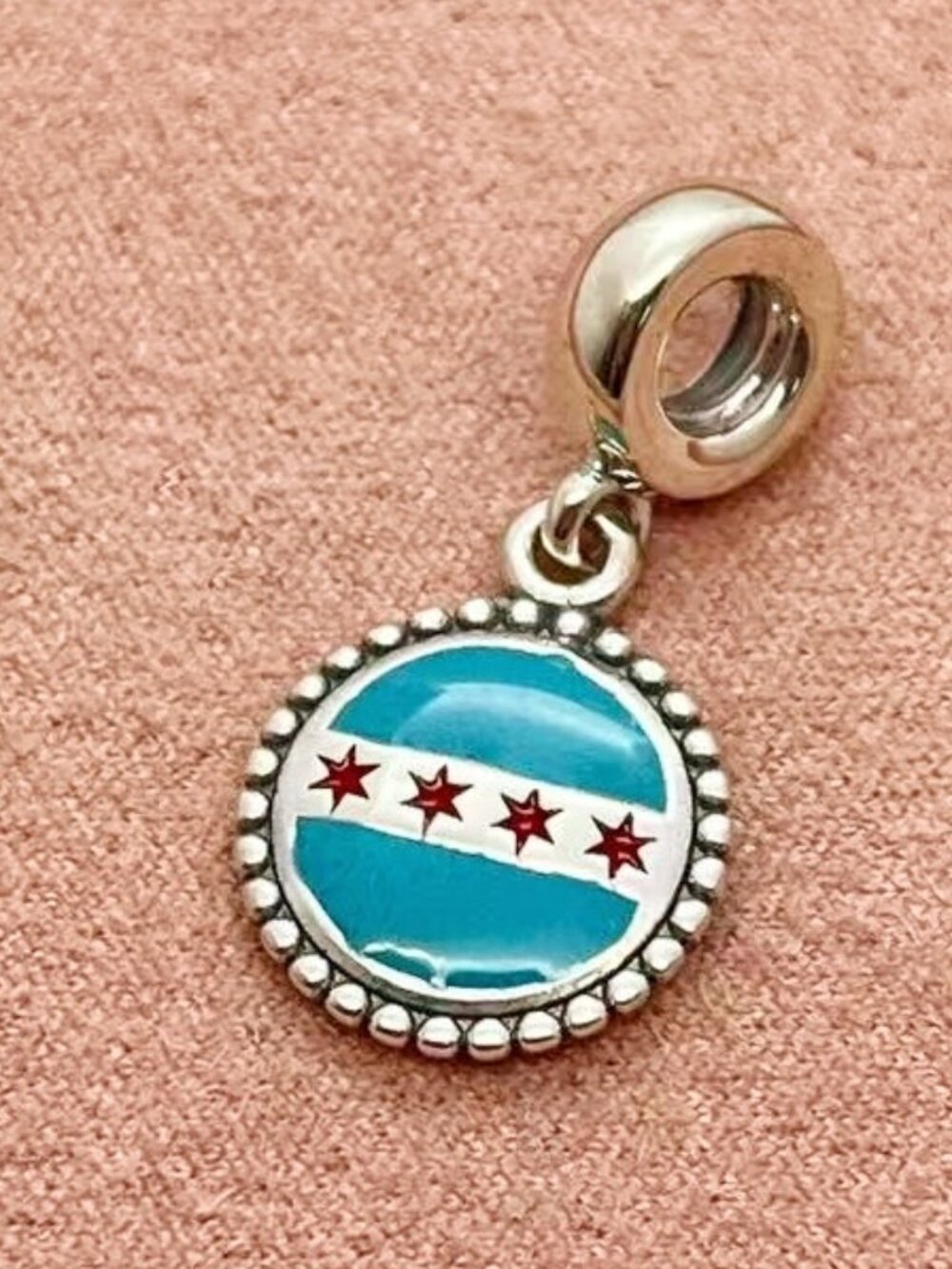 Pandora Chicago Flag Dangle Charm
